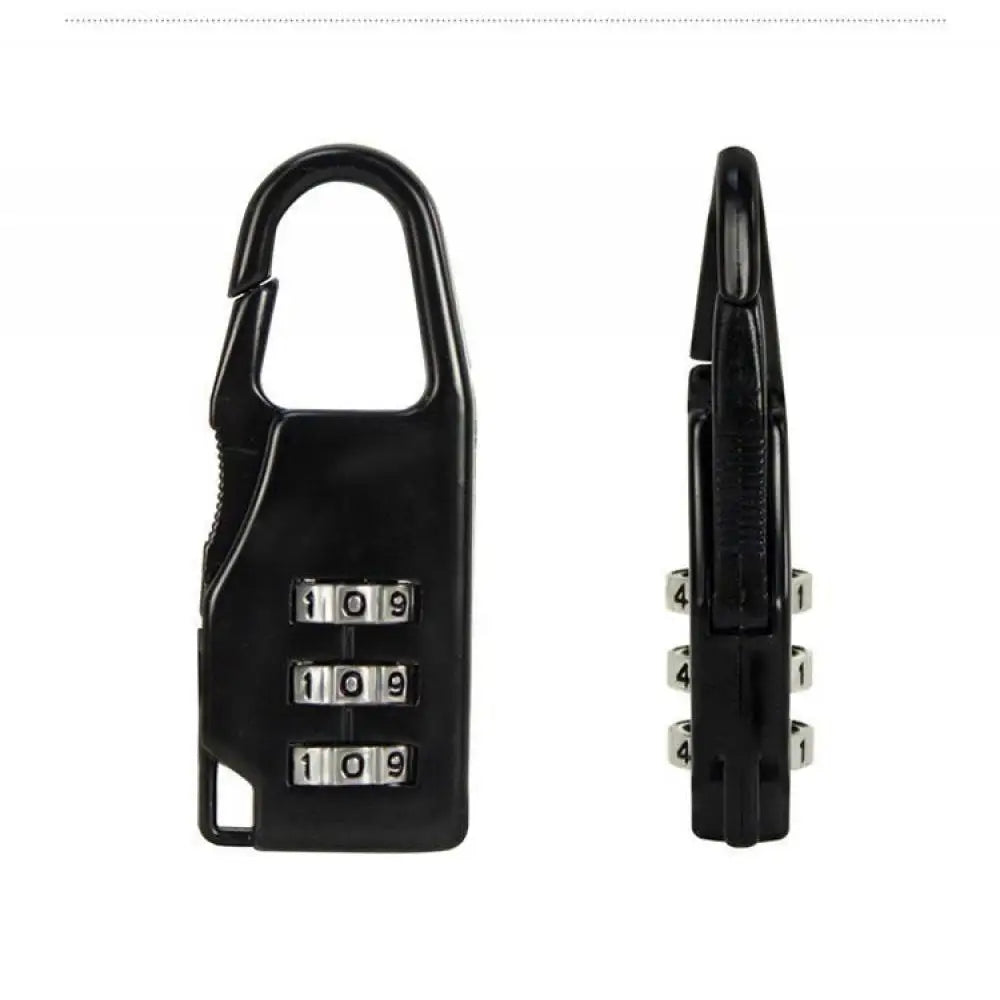 Mini 3 Digit Dial Resettable Travel Luggage Lock Suitcase Backpack Padlock Secure