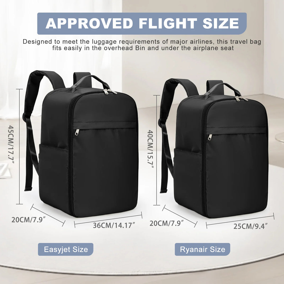 FEWCHOR 40x20x25 Cabin Backpack Airline Travel Laptop Bag Unisex