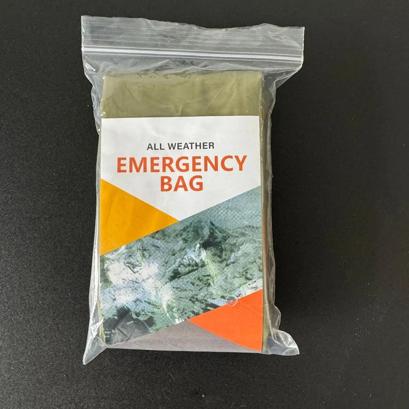 Emergency Thermal Sleeping Bag Waterproof Survival Bivy Sack Lightweight Camping Hiking Shelter Blanket