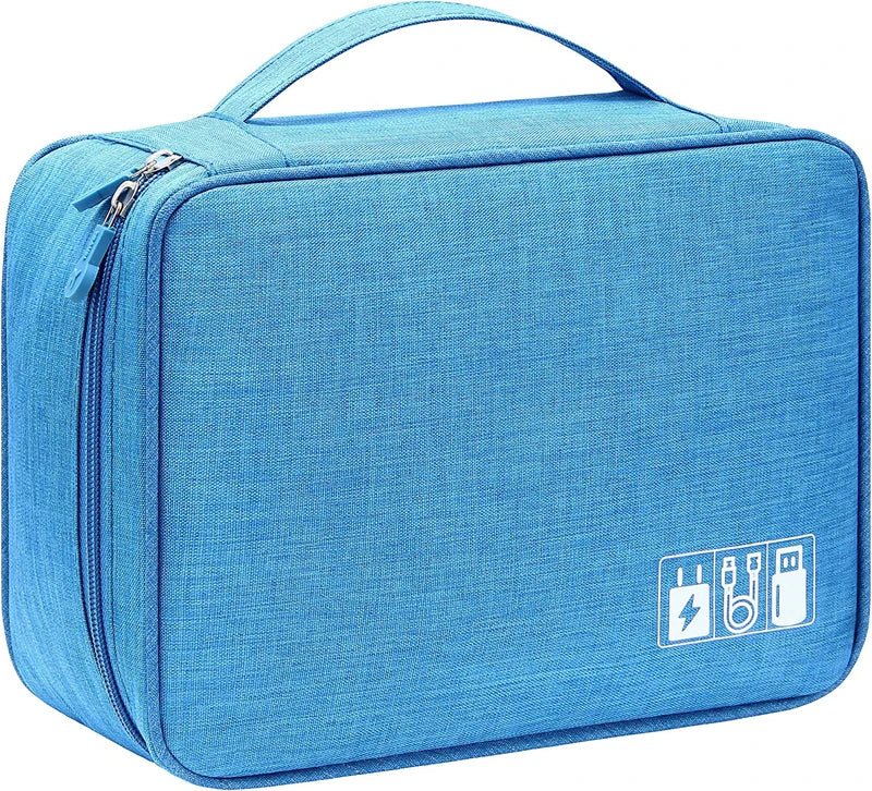 Travel Cable Organiser Bag, Portable Digital Storage Pouch for Gadgets and Electronic Devices