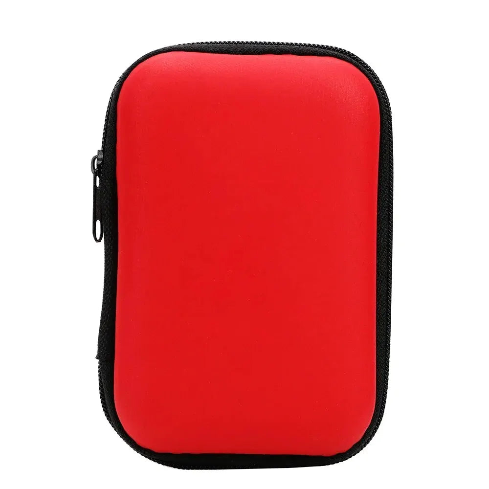 Portable Travel Cable Organizer Zipper Earphone Charging Case