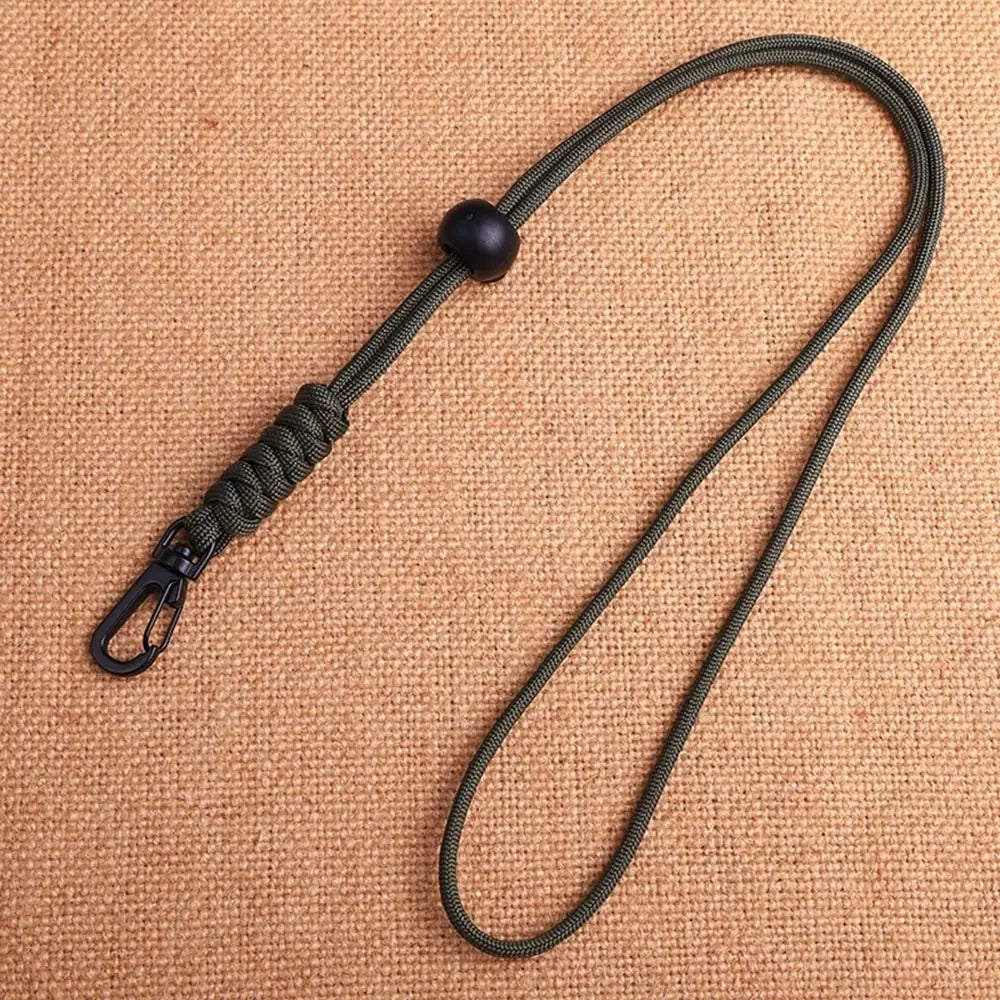 Paracord Survival Keychain with Rotatable Buckle Emergency Lanyard Backpack Key Ring Tool