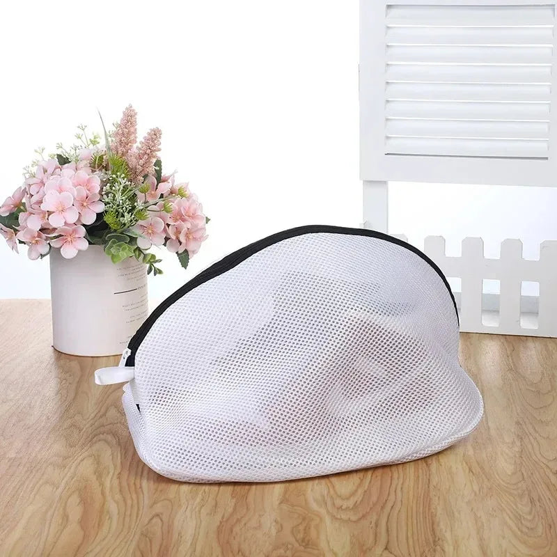 Mesh Laundry Bag for Shoes Washing Machine Zip Protective Storage Organiser Travel Bag Case