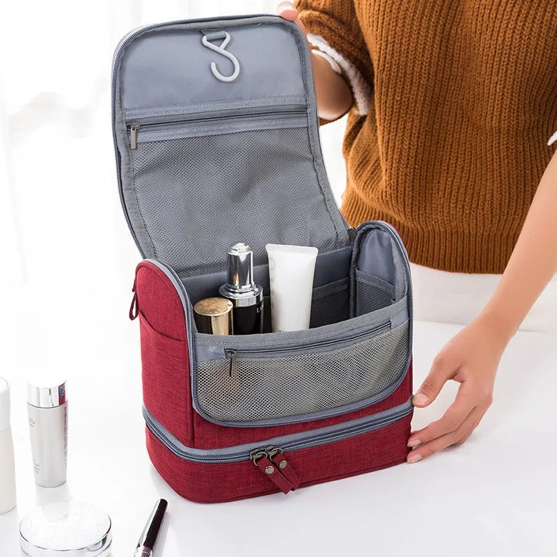 Portable Hanging Toiletry Washbag Waterproof Travel Cosmetic Storage Organiser Large Capacity