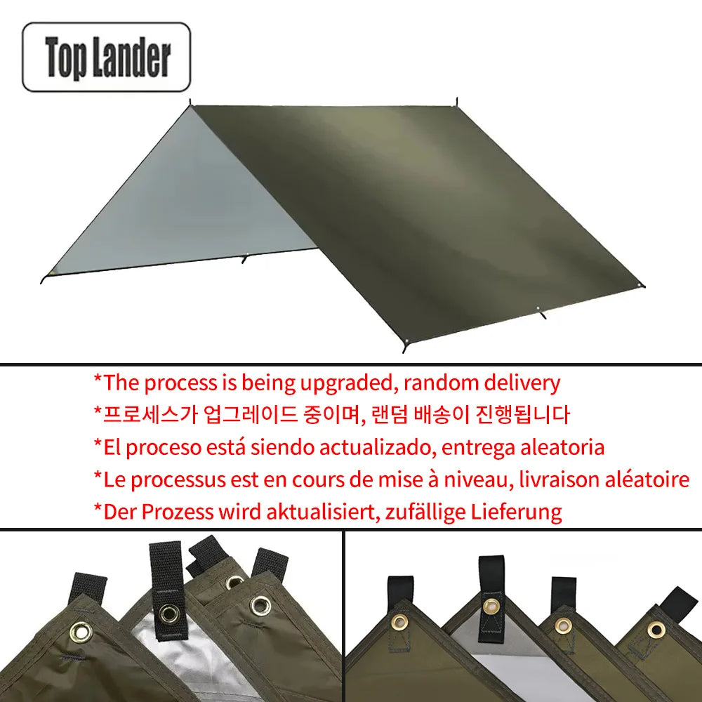Waterproof Camping Tarp Sun Shelter Ultralight Outdoor Awning Tent Canopy for Hiking Travel