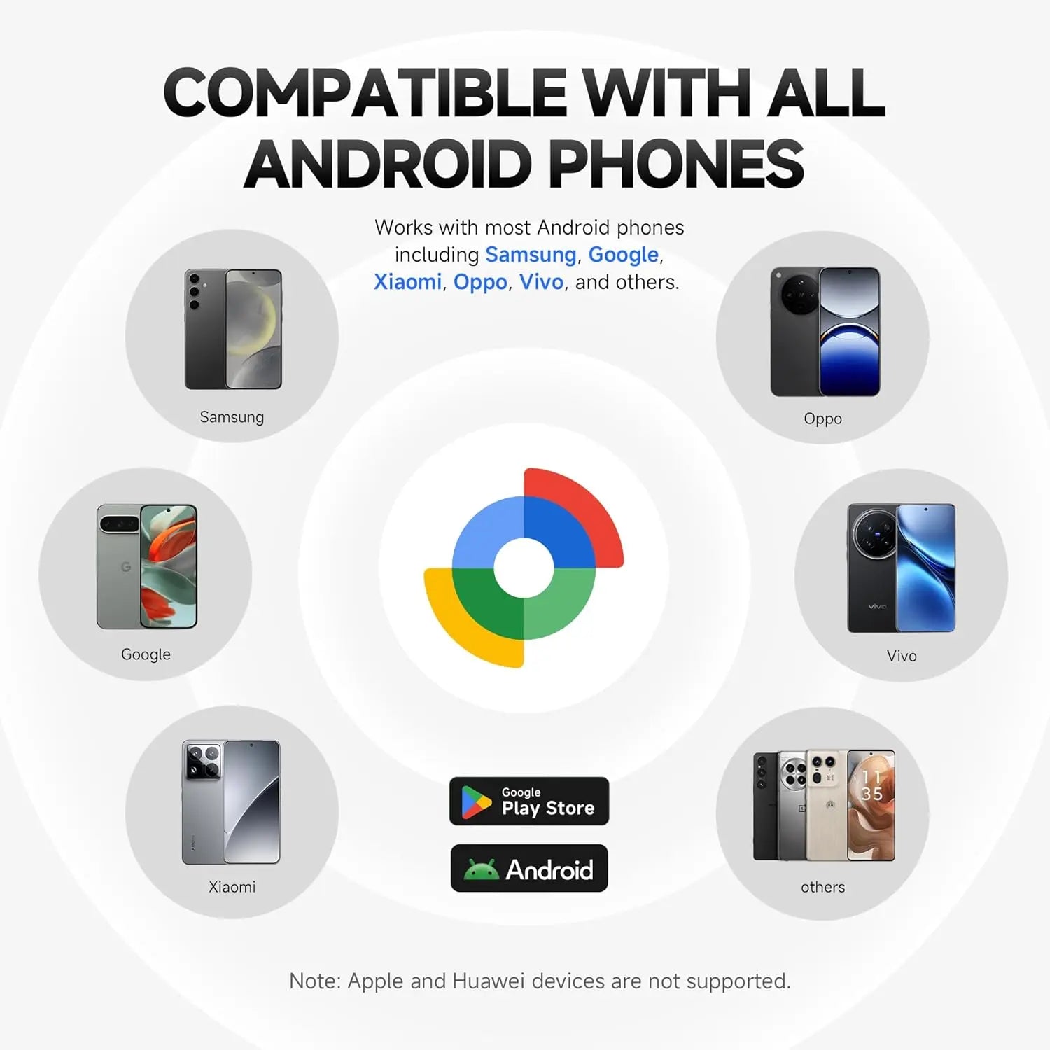 MiLi Bluetooth GPS Tracker, Lost Key Finder for Android Devices, Works With Android Find My device