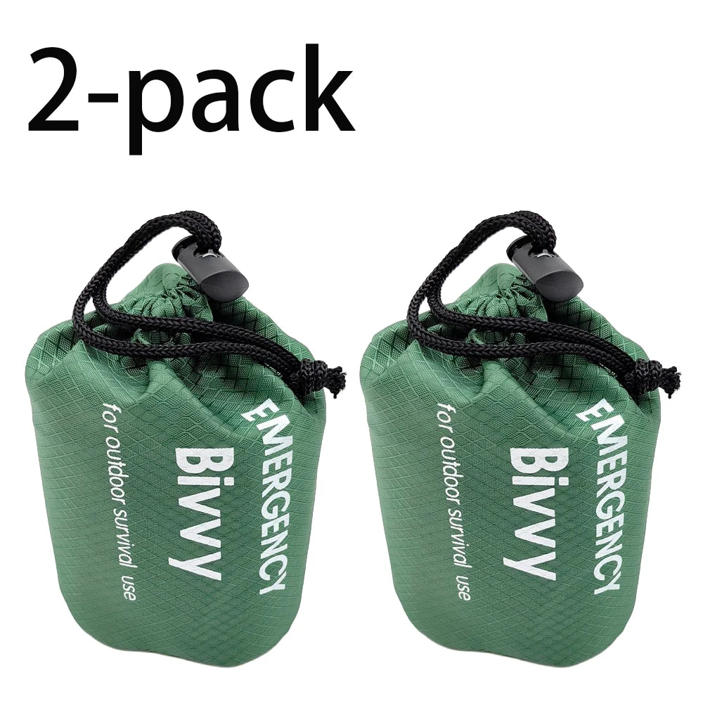 Emergency Thermal Sleeping Bag Waterproof Survival Bivy Sack Lightweight Camping Hiking Shelter Blanket