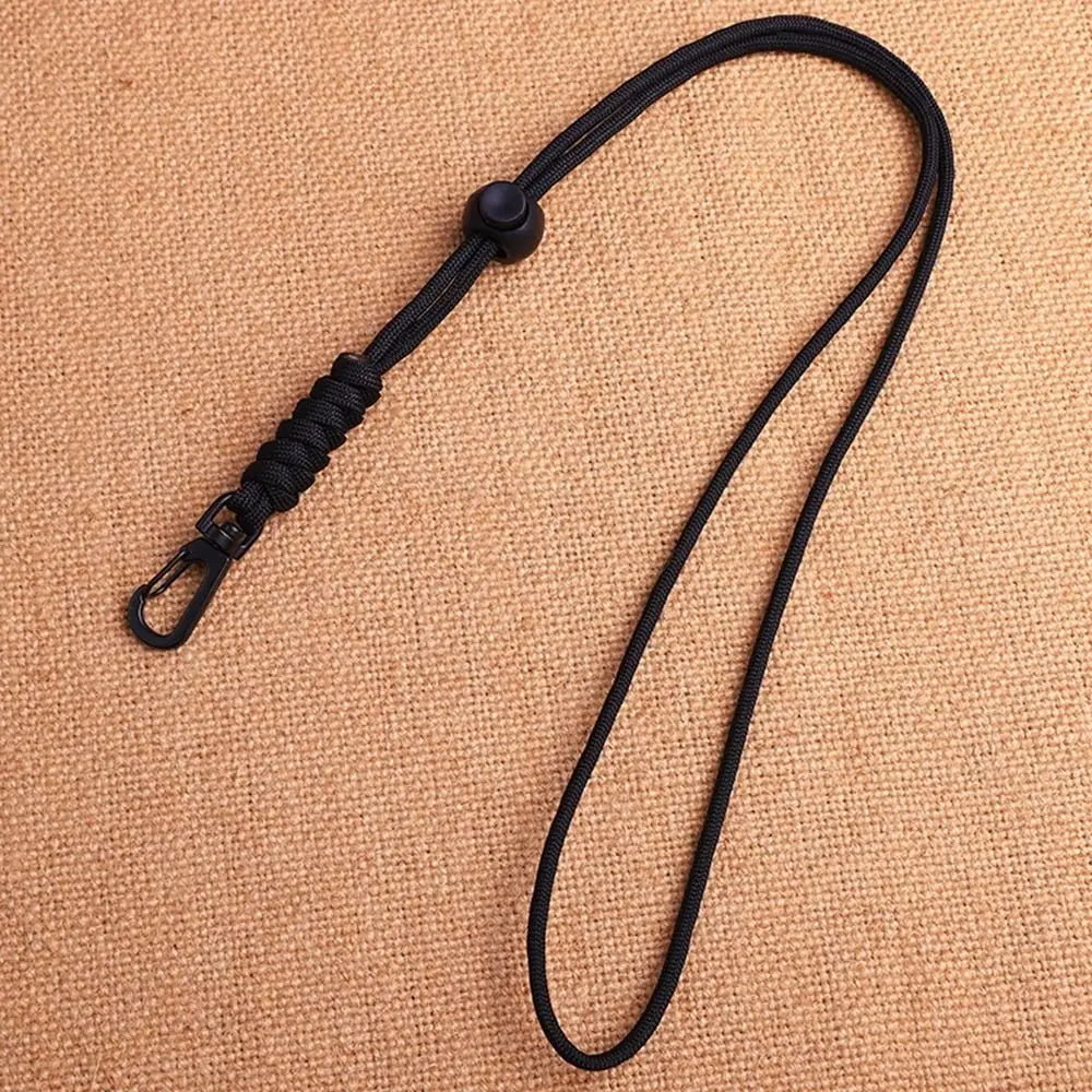 Paracord Survival Keychain with Rotatable Buckle Emergency Lanyard Backpack Key Ring Tool