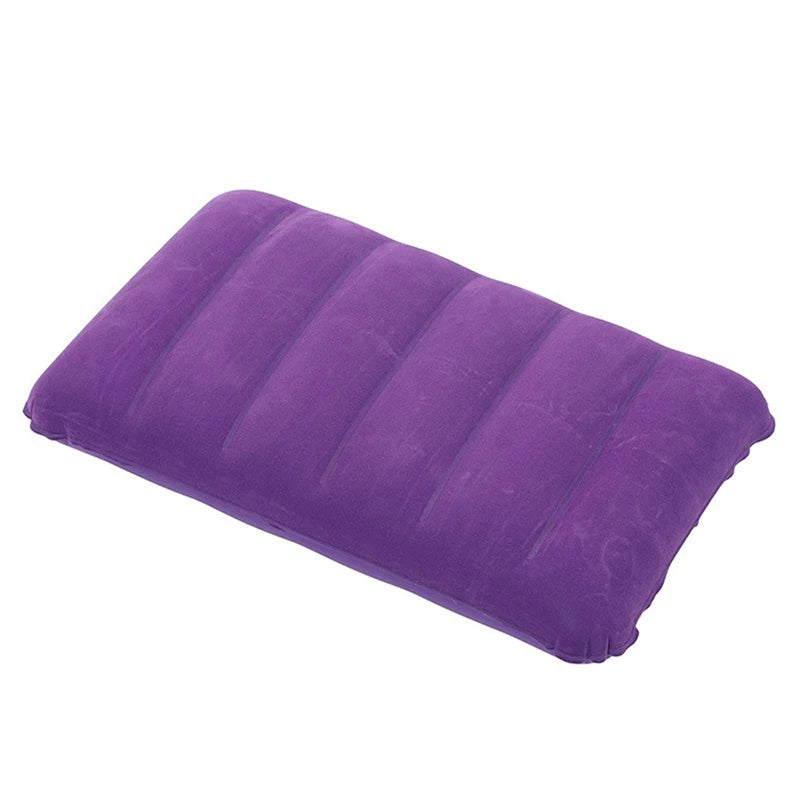 Portable Inflatable Neck Pillow Self Filling Travel Camping Support Cushion