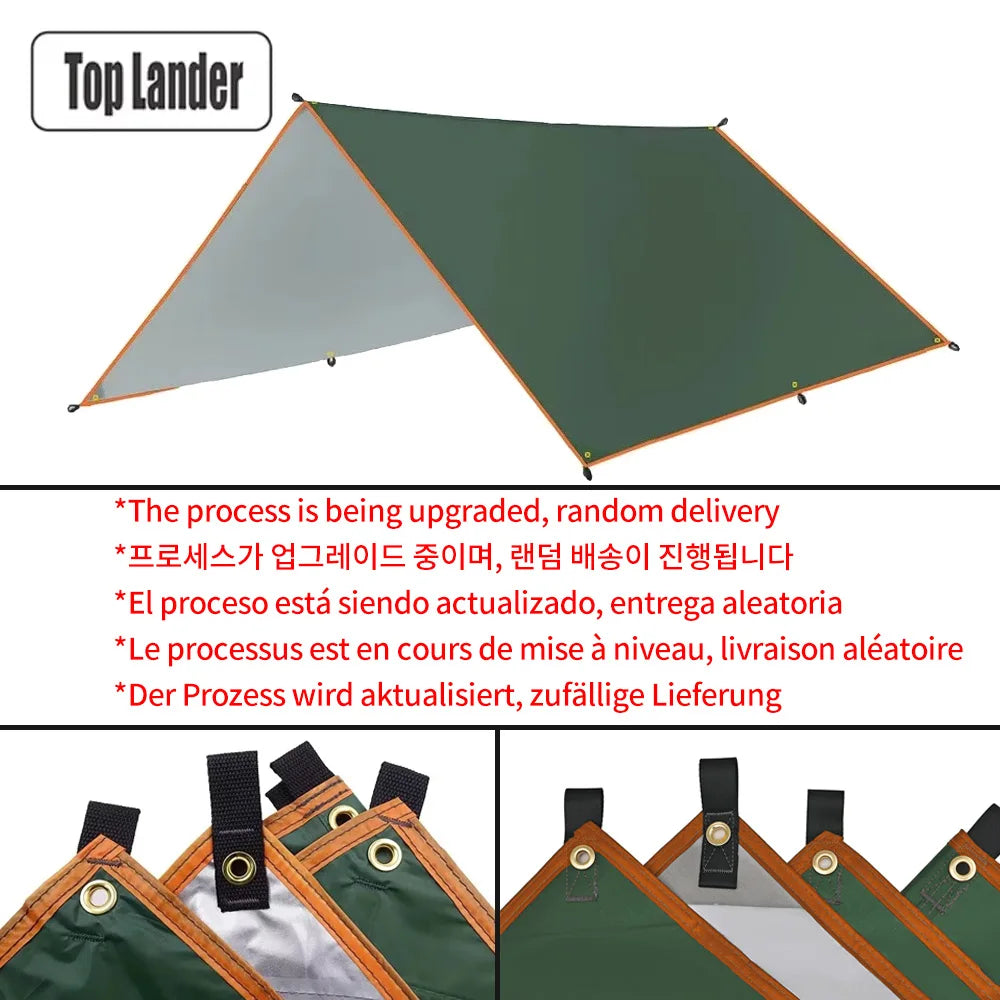 Waterproof Camping Tarp Sun Shelter Ultralight Outdoor Awning Tent Canopy for Hiking Travel