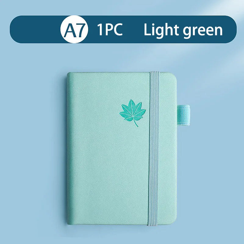 A7 Pocket Notebook Mini Portable Notepad Waterproof Cover Retro Journal Memo Book for Everyday Carry