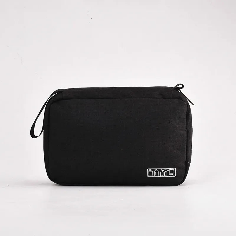 Hanging Travel Cosmetic Bag Foldable Toiletry and Makeup Organiser with Hook for Men and Women