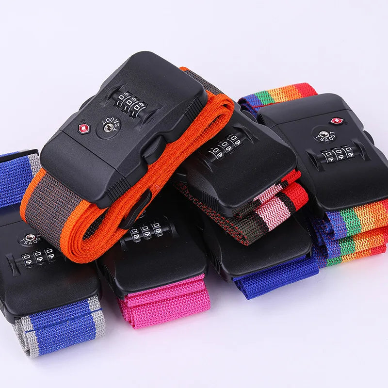 TSA Password Customs Lock Luggage Cross Belt 2M Adjustable Strap