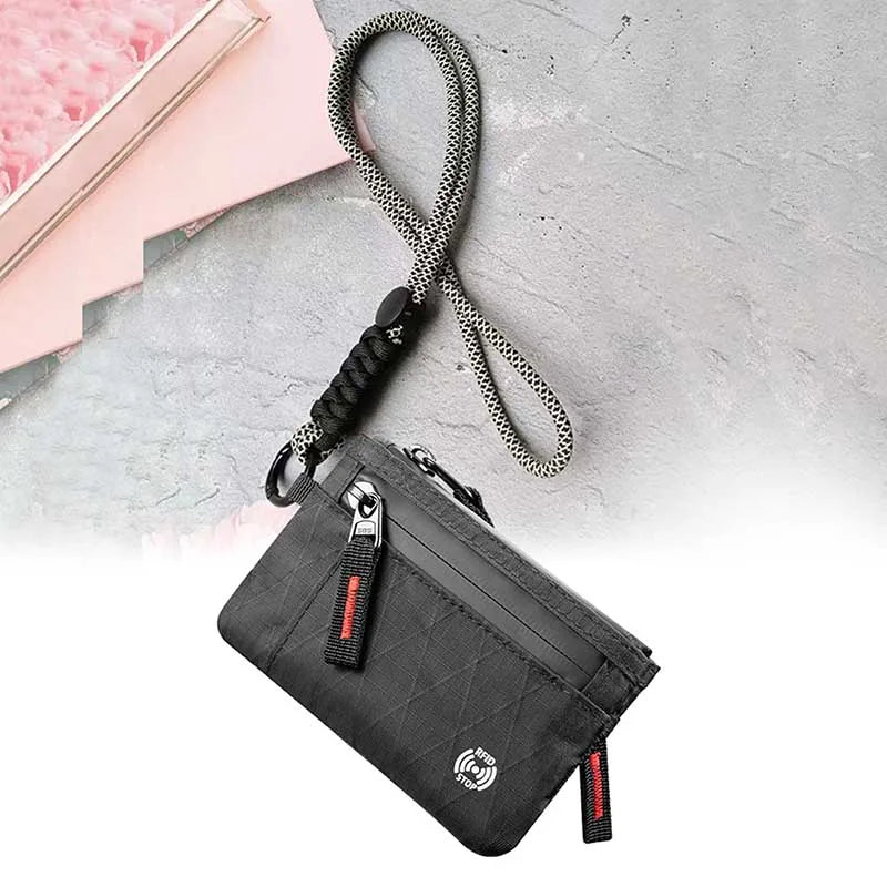 RFID Blocking Travel Neck Pouch Anti-Theft Passport Holder Document Wallet Card Organiser for Travel