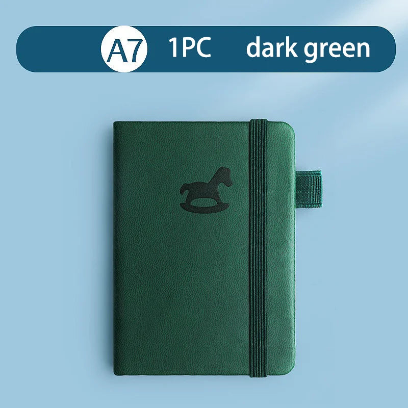 A7 Pocket Notebook Mini Portable Notepad Waterproof Cover Retro Journal Memo Book for Everyday Carry