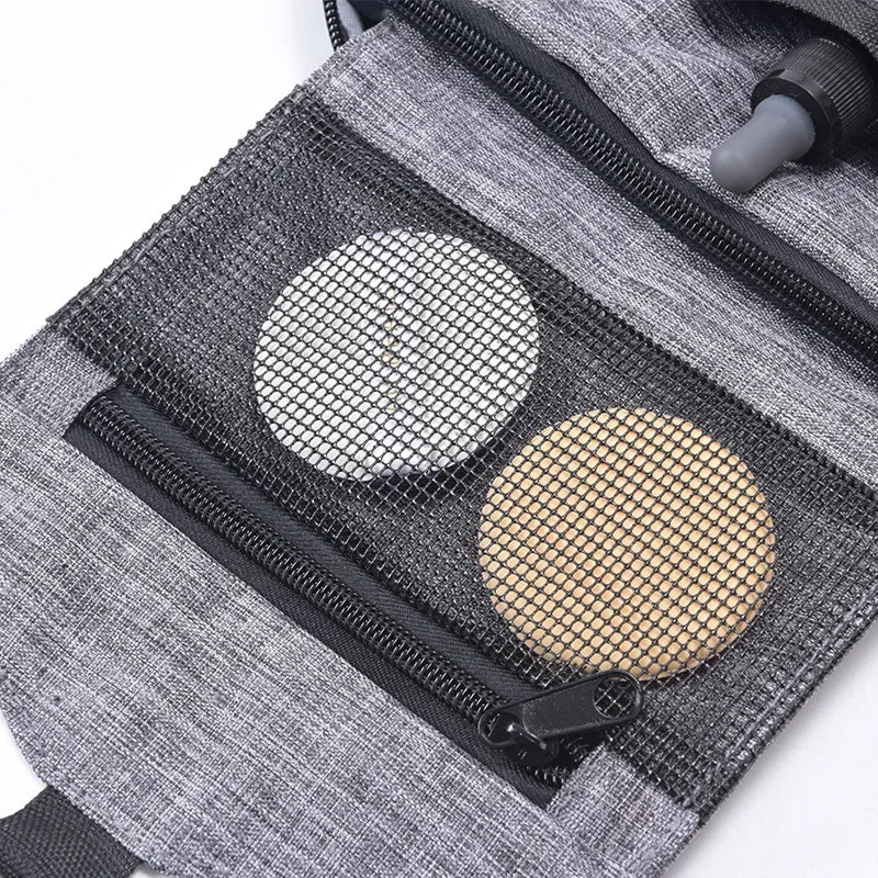 Hanging Travel Cosmetic Bag Foldable Toiletry and Makeup Organiser with Hook for Men and Women