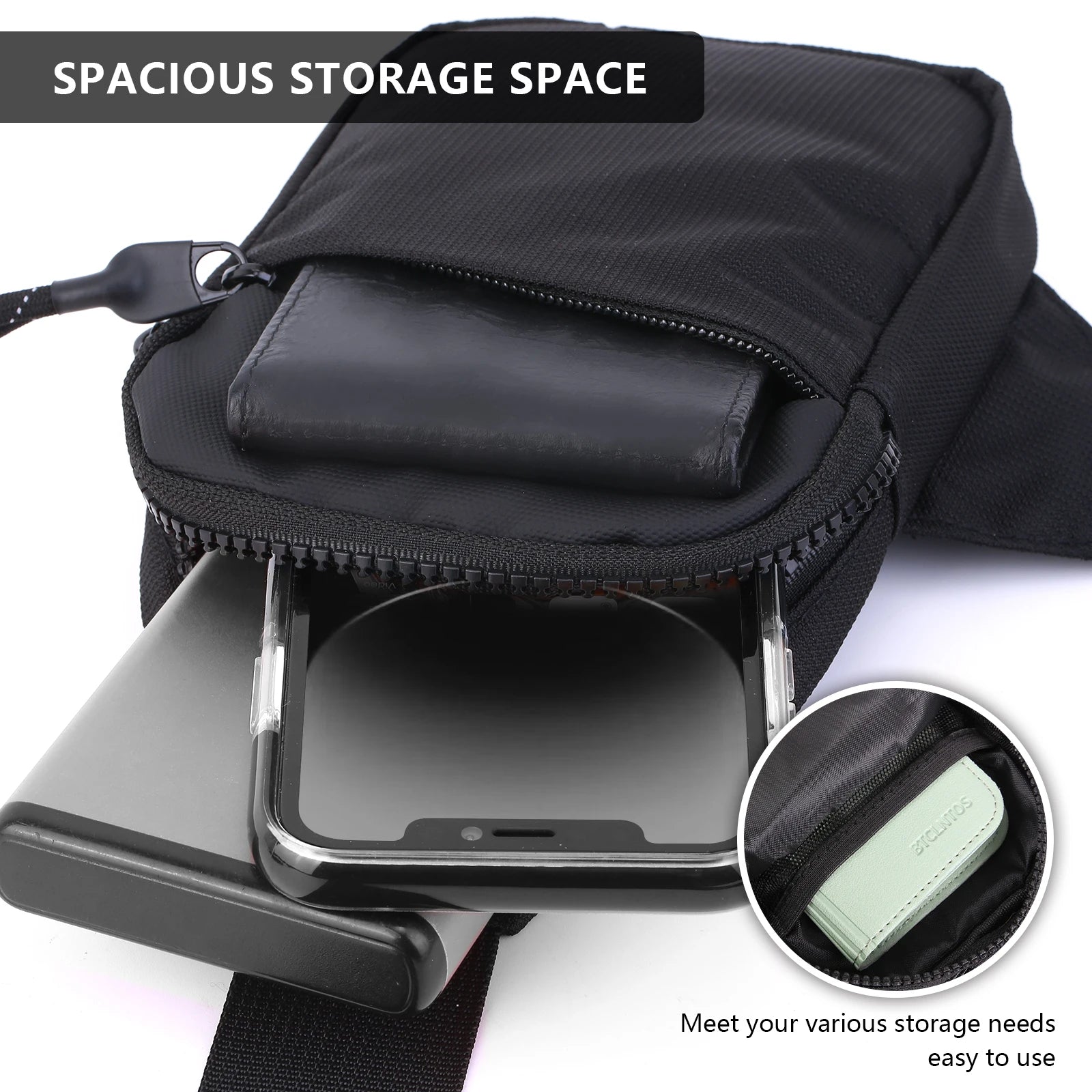 D-TENGTU Ultra Small Sports Chest Bag Mobile Phone Waist Sling