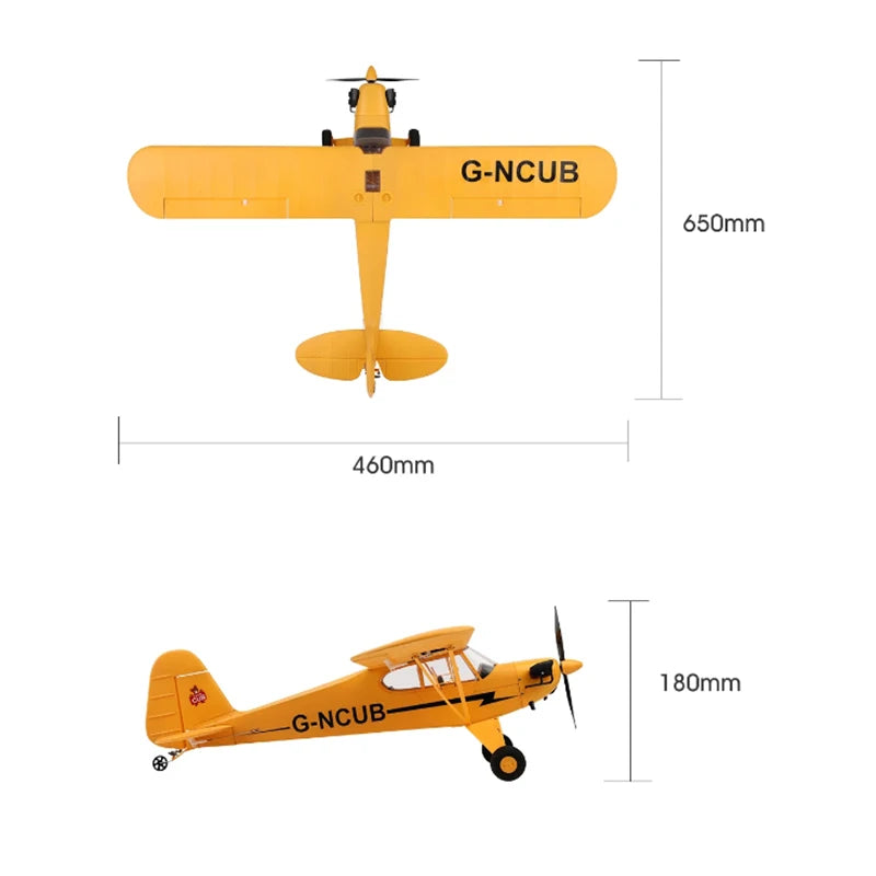 WLTOYS A160 J3 Cub RC Plane 2.4G 5 Channel Brushless Ready to Fly Remote Control Airplane