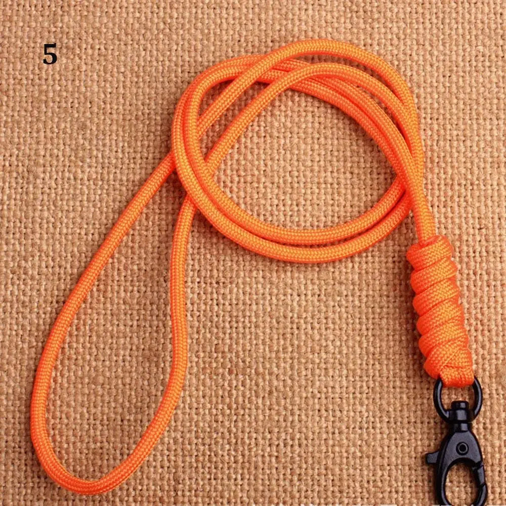 Paracord Survival Keychain with Rotatable Buckle Emergency Lanyard Backpack Key Ring Tool
