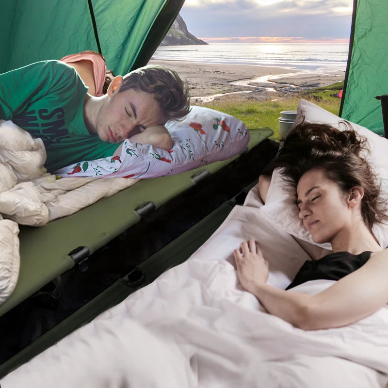 Portable Folding Camping Cot Bed Ultralight Compact Outdoor Sleeping Tent Bed for Travel Gear