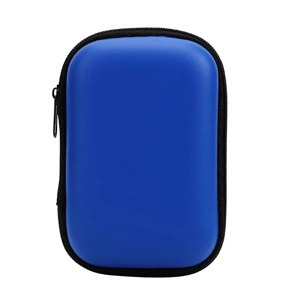Portable Travel Cable Organizer Zipper Earphone Charging Case