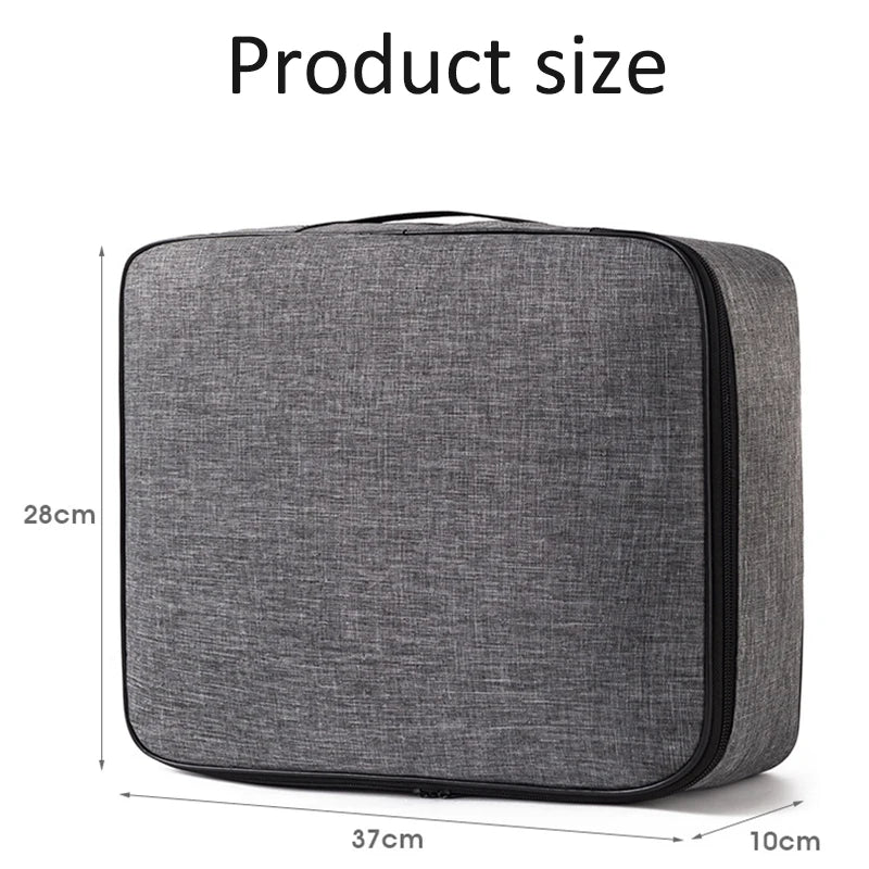 Large Capacity Home Document Storage Bag Passport Certificate Archive Organiser Folder Case