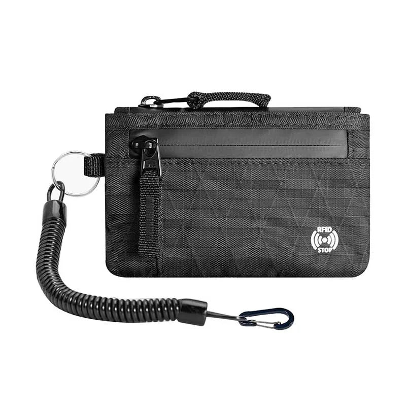 RFID Blocking Travel Neck Pouch Anti-Theft Passport Holder Document Wallet Card Organiser for Travel