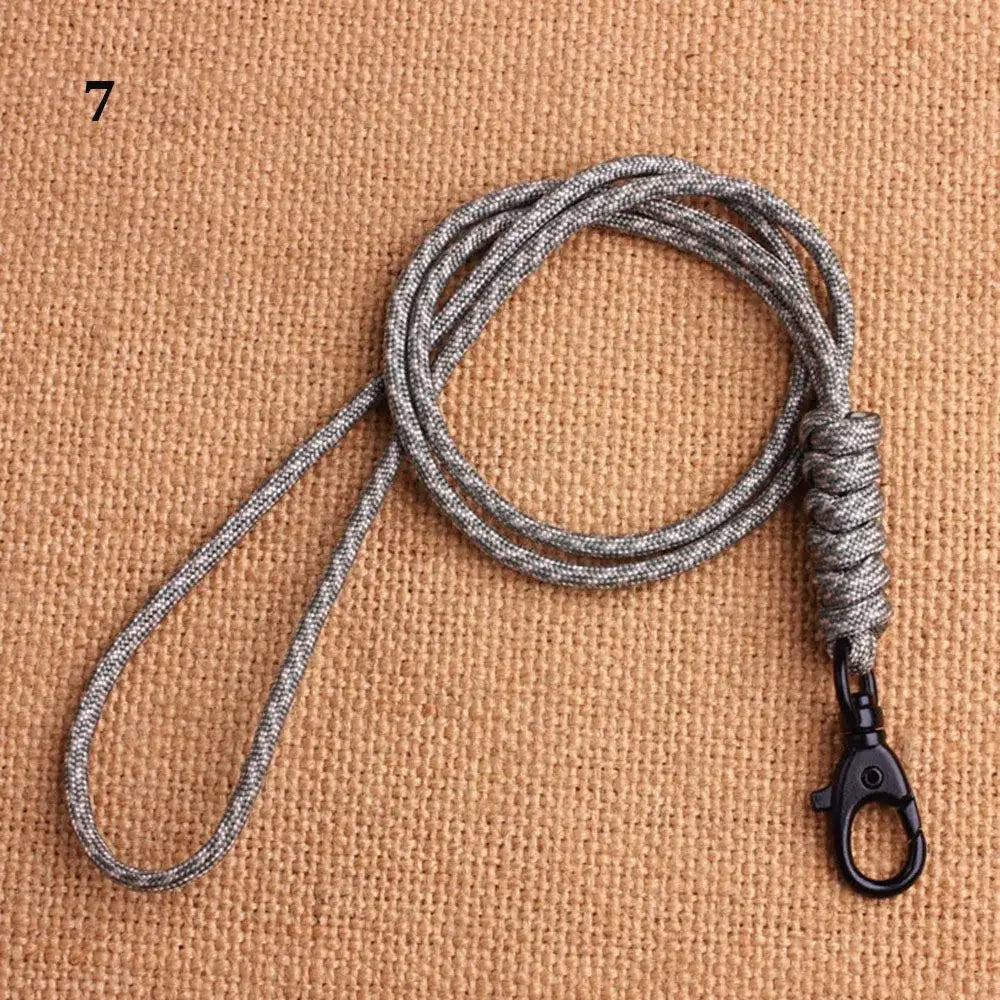 Paracord Survival Keychain with Rotatable Buckle Emergency Lanyard Backpack Key Ring Tool