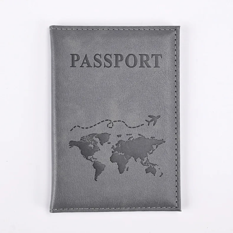 PU Passport Holder Travel Cover Wallet ID Credit Card Case Ticket Organiser Accessory Case