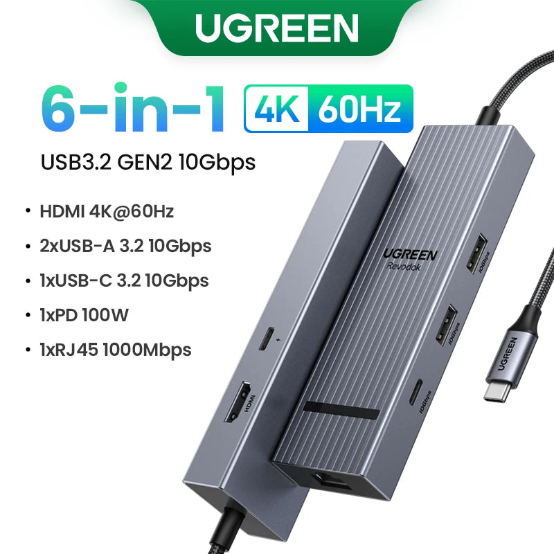 12 in 1 USB C Hub Docking Station 4K HDMI DP 100W PD RJ45 SD for MacBook Dell HP Laptop Docking