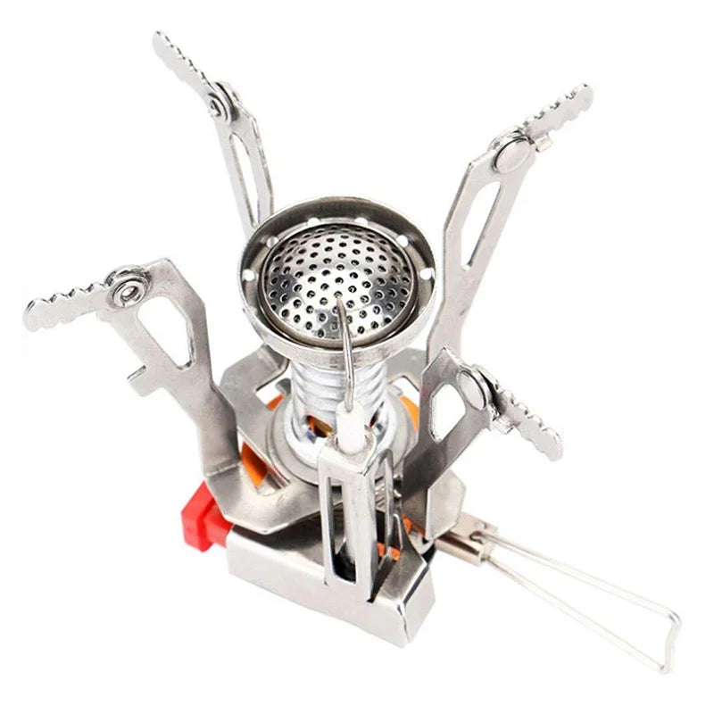 Portable Aluminium Alloy Camping Gas Stove Ultralight Backpacking Burner for Outdoor Cooking and Hiking