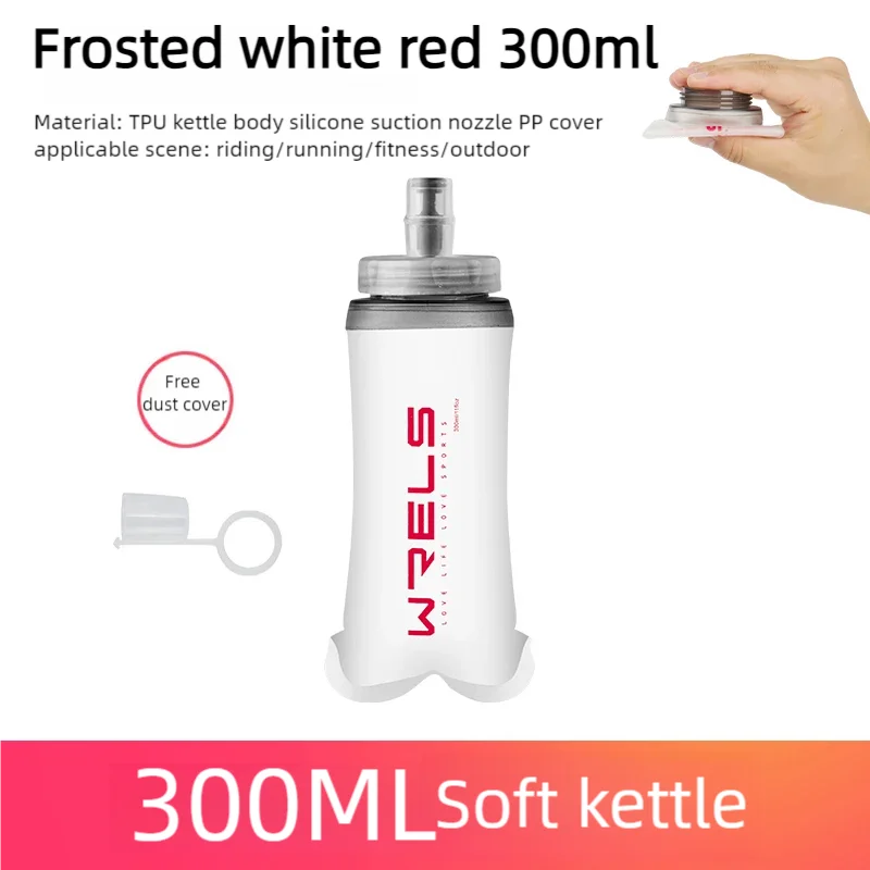 Collapsible Sports Water Bottle 500ml BPA Free Soft Flask for Running Hiking Camping Hydration