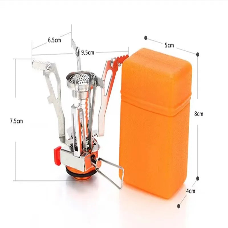 Portable Aluminium Alloy Camping Gas Stove Ultralight Backpacking Burner for Outdoor Cooking and Hiking