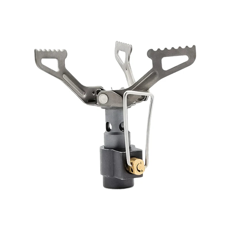 Ultralight Mini Titanium Camping Gas Stove 25g Pocket Backpacking Burner Outdoor Cooker Tool