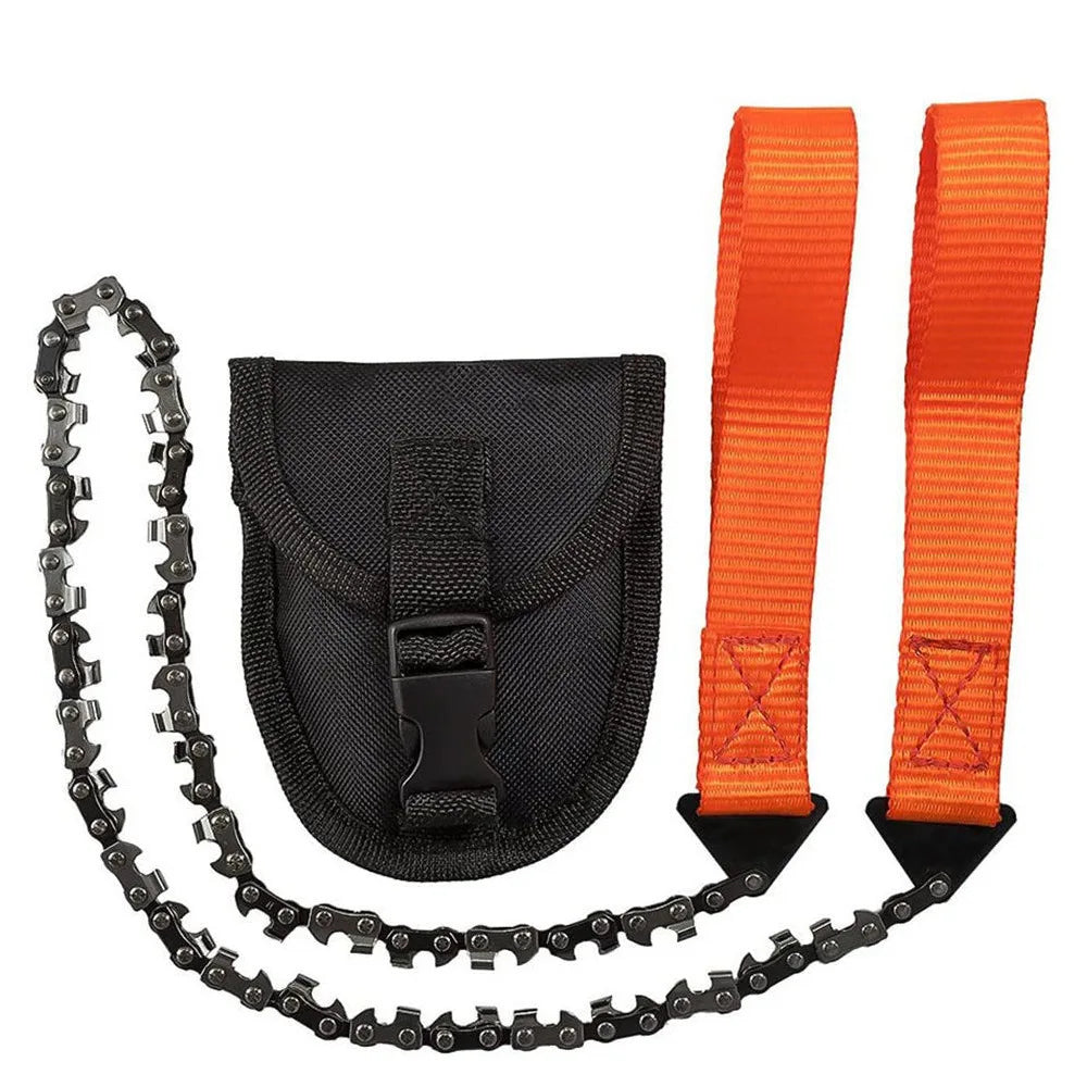 Portable 11 Teeth Wire Saw for Outdoor Survival Camping Hiking Emergency Pocket Chain Tool