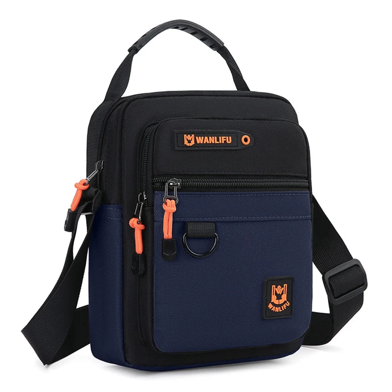 Mens Adjustable Crossbody Bag Oxford Casual Shoulder Commuter