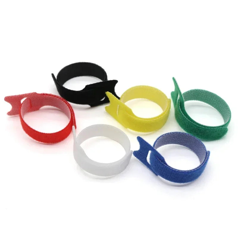 Releasable Nylon Cable Ties 15-30cm Hook Loop Straps