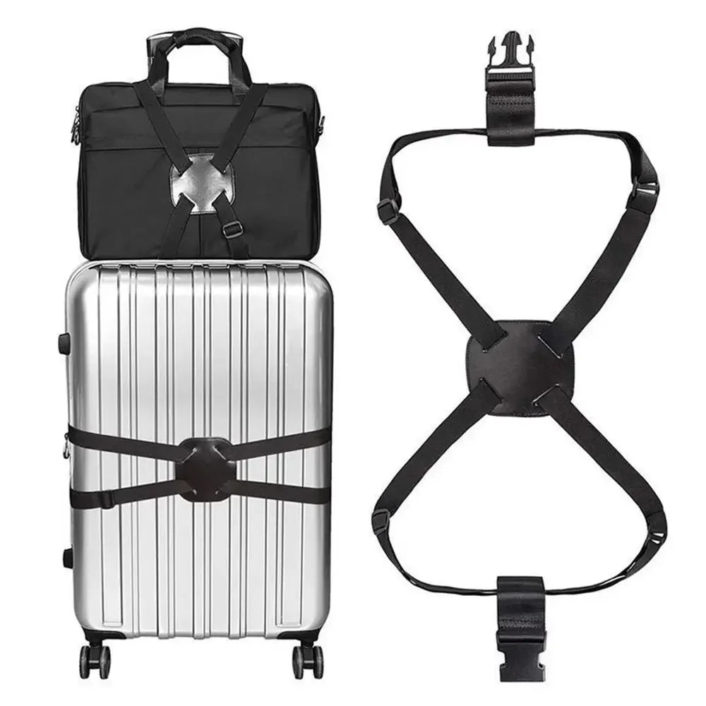 Anti Lost Suitcase Binding Belt Cross Strap Luggage Buckle Travel
