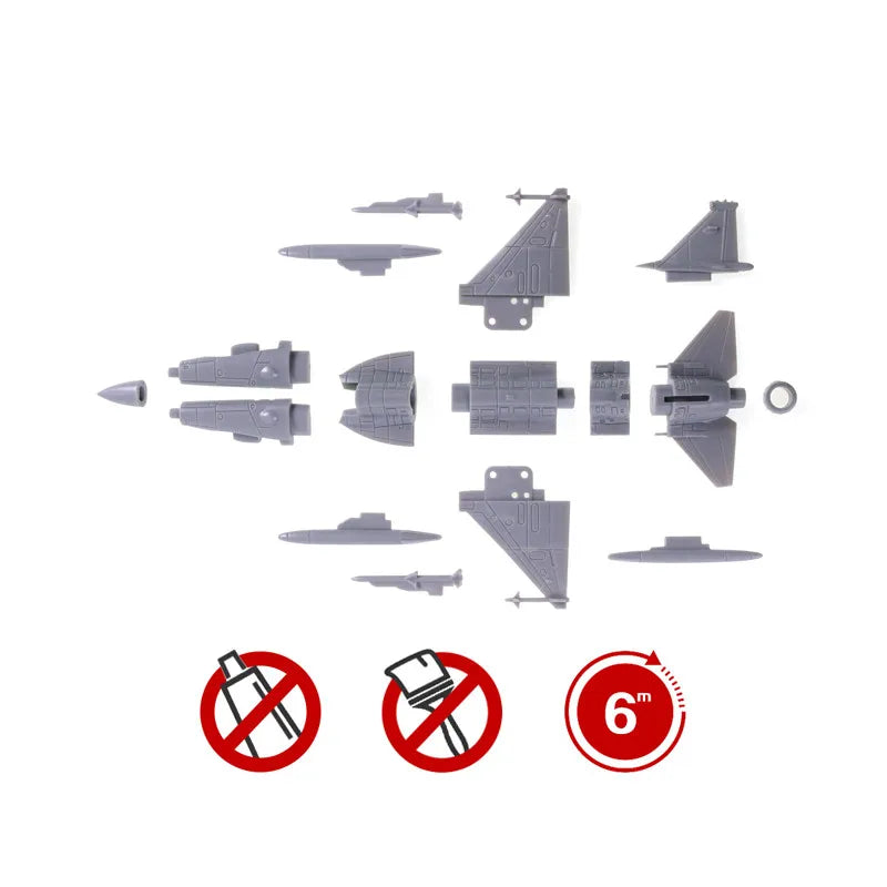 GSF 1:144 4D Fighter Aircraft Assembly Model Plastic Military Plane