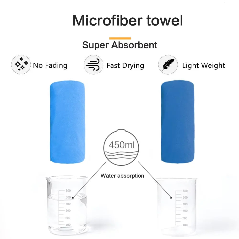 DUTRIEUX Microfiber Quick Dry Gym Towel Silver Ion Odour Free Absorbent