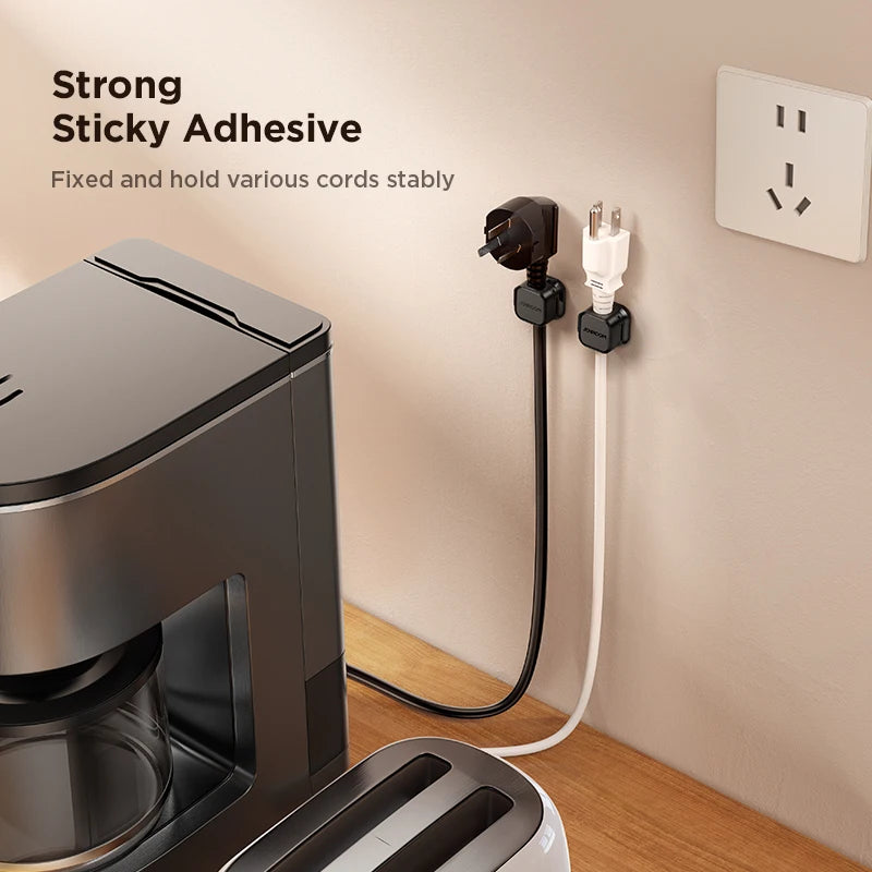 JOYROOM Magnetic Cable Clips Adjustable Cord Holder Under Desk Wire Organiser Management