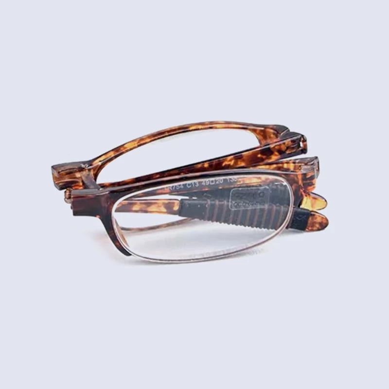 Ultralight Folding Reading Glasses TR90 Frame Portable Slim Presbyopia Spectacles Case Design