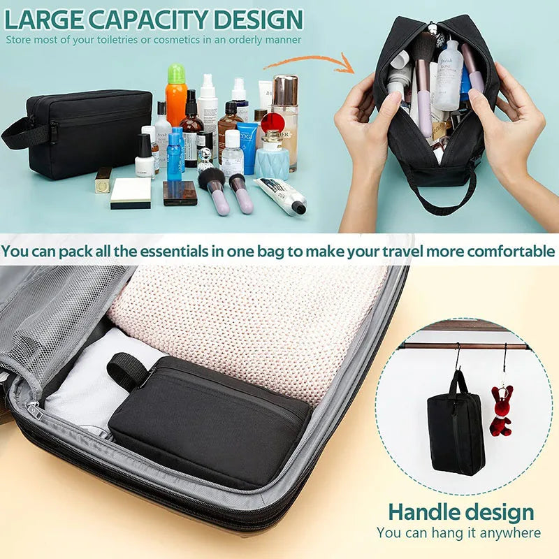 Waterproof Travel Toiletry Bag Cosmetic Makeup Organiser Wash Pouch Zip Case Storage Bag