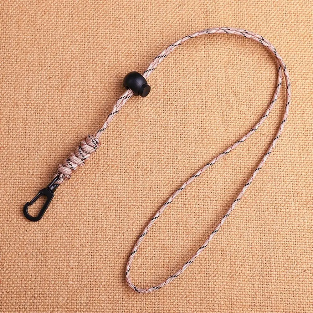 Paracord Survival Keychain with Rotatable Buckle Emergency Lanyard Backpack Key Ring Tool