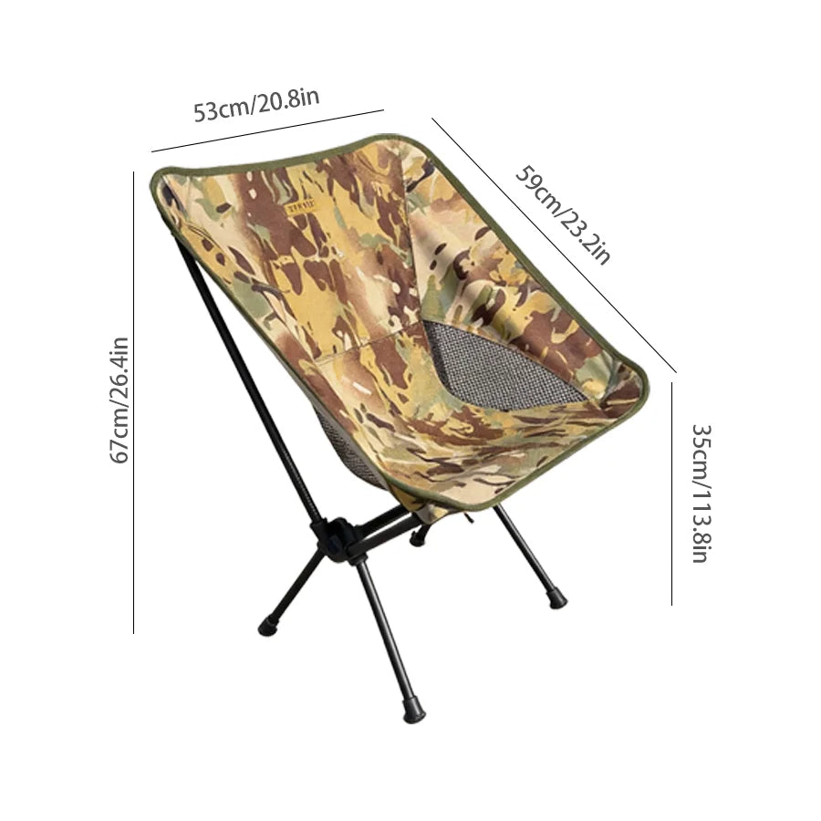 TARKA Foldable Camping Chair Ultralight Backpacking Moon Chair for Tramping Backpacking Travel