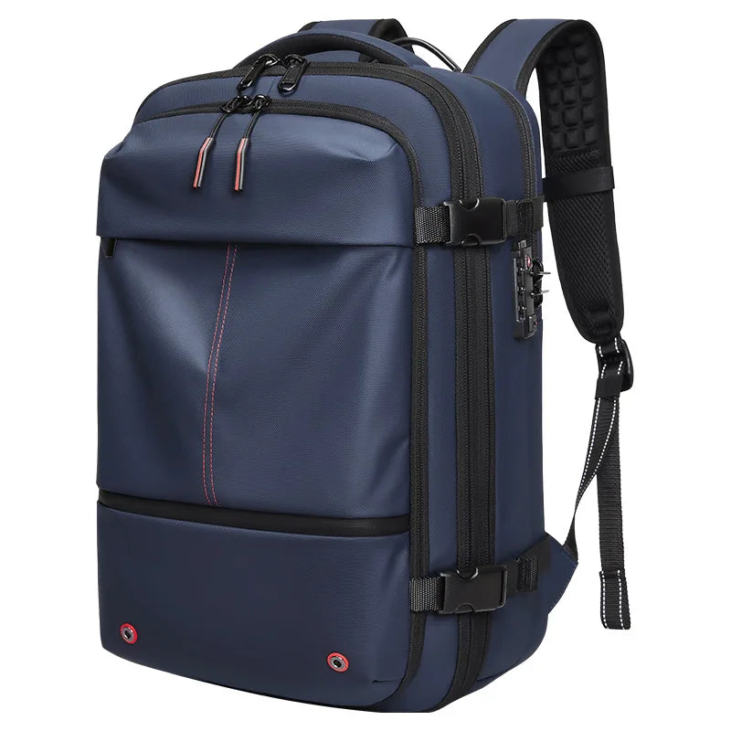Vacuum Compression Laptop Backpack 17 Inch Expandable Travel Business School Hiking Bag