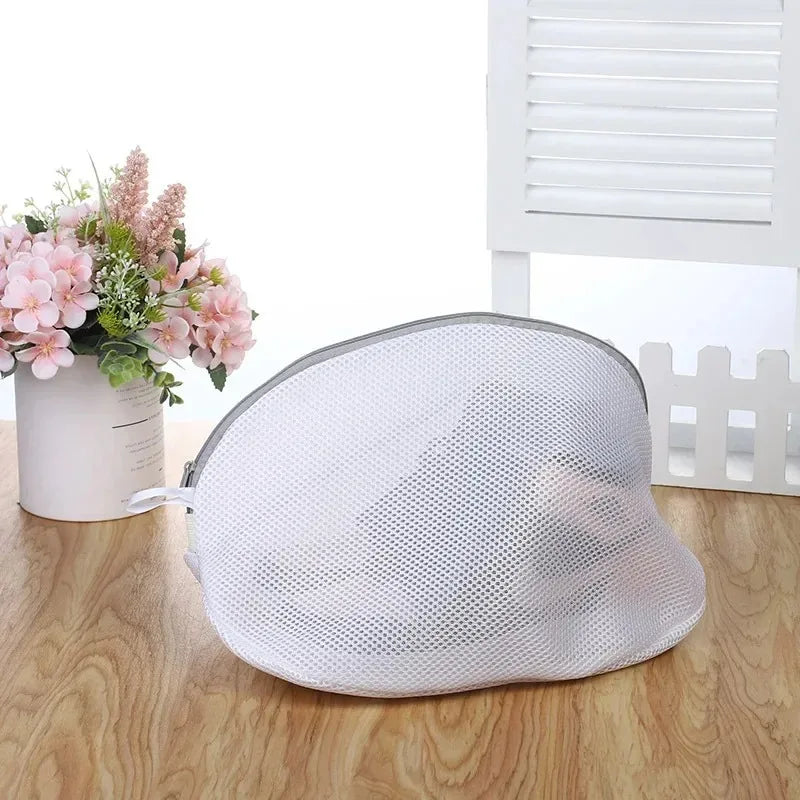 Mesh Laundry Bag for Shoes Washing Machine Zip Protective Storage Organiser Travel Bag Case