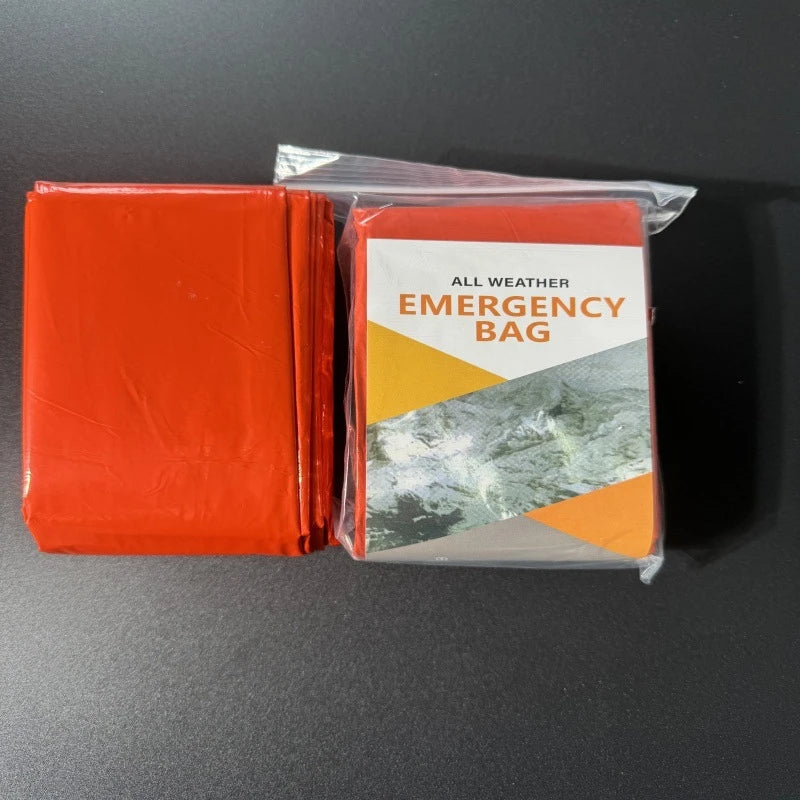 Emergency Thermal Sleeping Bag Waterproof Survival Bivy Sack Lightweight Camping Hiking Shelter Blanket