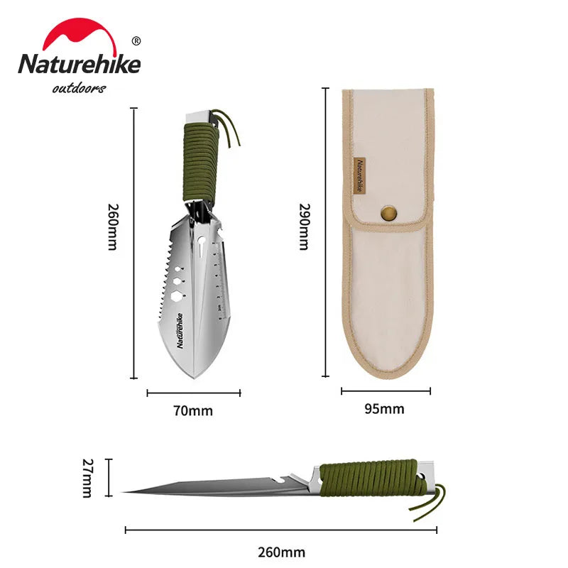 Multifunctional Camping Shovel Outdoor Survival Tool Steel Folding Hiking Bushcraft Gear