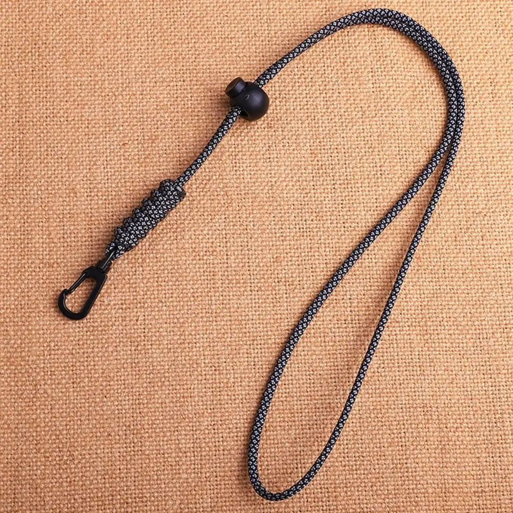 Paracord Survival Keychain with Rotatable Buckle Emergency Lanyard Backpack Key Ring Tool
